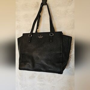 Kate Spade Black Pebbled LeatherTote Bag